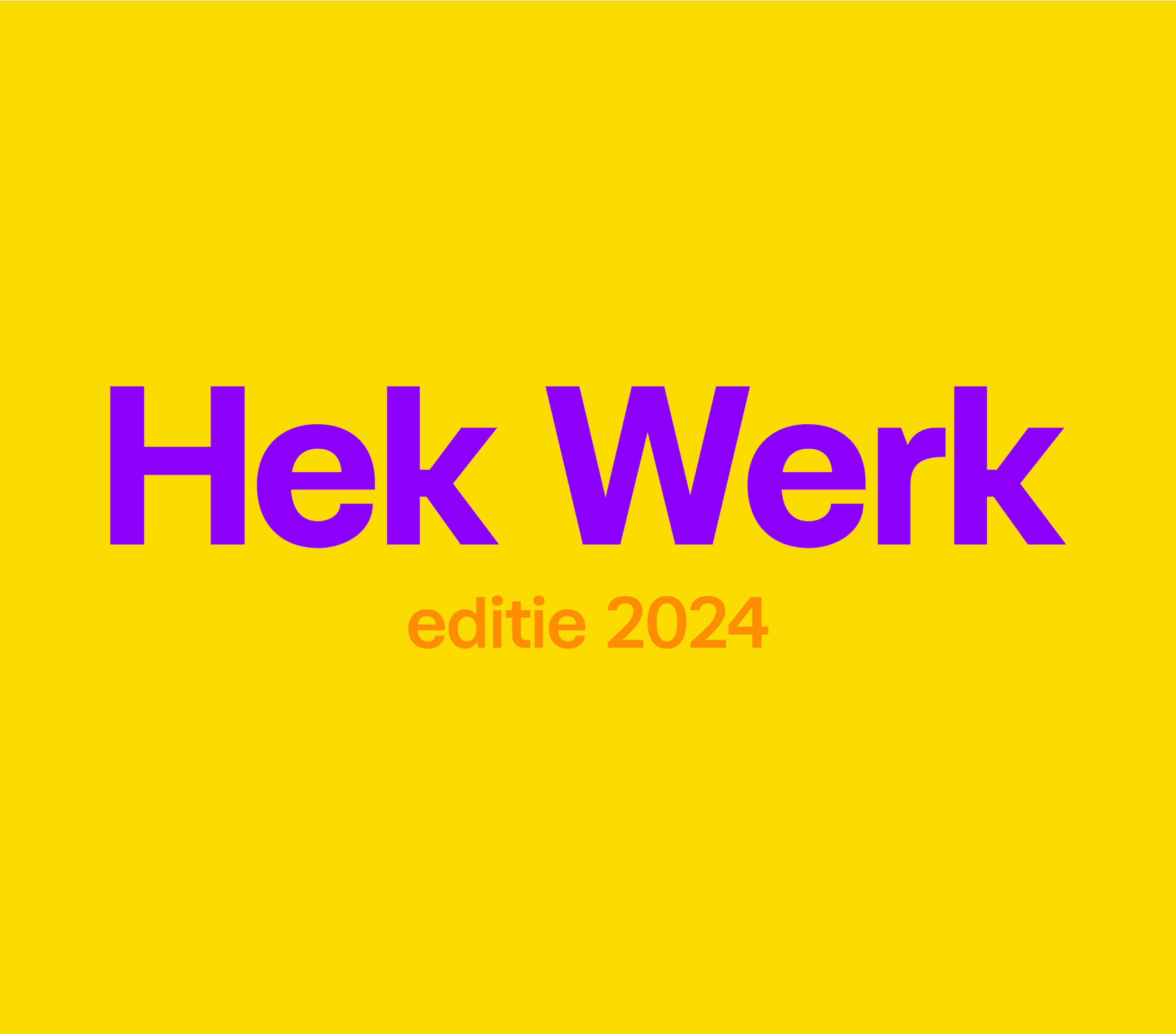 Hek Werk Geel Paars
